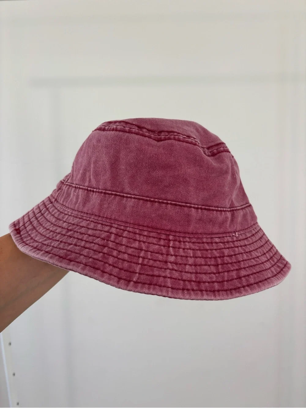 Bucket Hat - Light Burgundy - 100% cotton